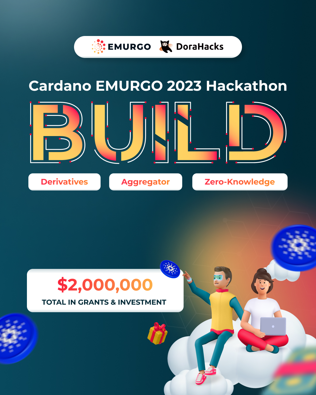 Cardano EMURGO 2023 BUILD Hackathon-Banner-3Dmobile